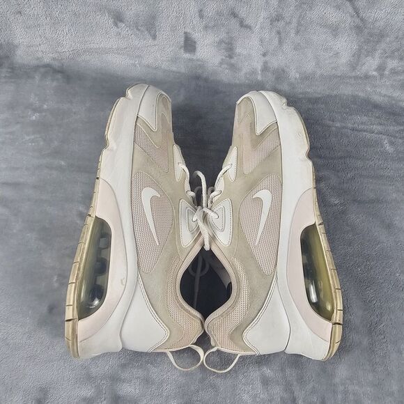 Nike Air Max 200 Womens Size 10 White And Beige Mesh Trainers Low Top Dad Shoes - Picture 5 of 8
